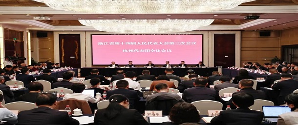 仇建平董事長出席省十四屆人大三次會議并在杭州代表團(tuán)全體會議上發(fā)言